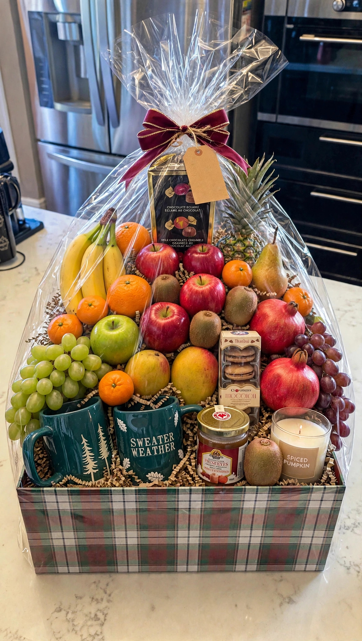 Signature · Large fruit gift basket